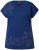 Ulla Popken Textured Paisley Motif Cap Sleeve Tee Navy - Bedrukte T-shirts voor dames - 