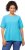 Ulla Popken Piping Accent Functional UVP 50+ Stretch Knit Top Bright Turquoise - T-shirts - 