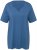 Ulla Popken Essential Notch Neck Stretch Tee Denim Blue - T-shirts - 