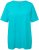 Ulla Popken Essential Notch Neck Stretch Tee Deep Aqua - T-shirts - 