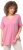 Ulla Popken Essential Notch Neck Stretch Tee Light Pink - T-shirts - 