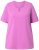 Ulla Popken Essential Notch Neck Stretch Tee Cool Pink - Ulla Popken - 