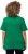 Ulla Popken Double Layer Rounded V-Neck Slim Fit Tee Green Emerald - T-shirts - 