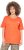 Ulla Popken Cold Dye Ruffle Edge Pocket Tee Coral Pink - T-shirts - 
