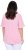 Ulla Popken Asymmetric Flounce Panel Short Sleeve Tee Pink - T-shirts - 