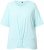 Ulla Popken Antibacterial Short Sleeve Draped Tee Light Turquiose - T-shirts - 