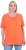 Ulla Popken Essential Round Neck Stretch Tee Coral Pink - T-shirts - 