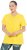Ulla Popken Functional Antibacterial Finish V-Neck Short Sleeve Knit Top Sun Yellow - T-shirts - 