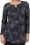 Scandinavian Caramel Triangles Tunic Dark Blue - Bedrukte T-shirts voor dames - 