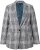 Ulla Popken Geruite Blazer Groen - Blazers - 