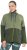 Ulla Popken Two-Tone ZIp Front Pocket Sweatshirt Olive Green - Sweaters & hoodies - 