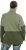 Ulla Popken Two-Tone ZIp Front Pocket Sweatshirt Olive Green - Sweaters & hoodies - 