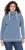 Ulla Popken Striped Turtleneck Neon Detail Sweatshirt Indigo Denim - Sweaters & hoodies - 