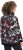 Ulla Popken Ribbon Print Turtleneck Sweatshirt Black - Sweaters & hoodies - 