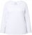 Ulla Popken Basic Round Neck Long Sleeve Slim Fit Cotton Tee Snow White - Rokken - 
