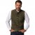 jP1880 Finest Goat Suede Traditional Vest Dark Brown - Trachten & Oktoberfest - Oktoberfest kleding in grote maten (Trachten)