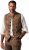 JP1880 Vest Traditional Cowhide Brown - Trachten & Oktoberfest - Oktoberfest kleding in grote maten (Trachten)