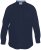 D555 Richard Long Sleeve Oxford Shirt Navy - Hemden - Overhemden Grote Maten Heren