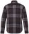 JP1880 Shirt Flannel Long Sleeve Dark Brown - Hemden - Overhemden Grote Maten Heren