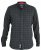D555 Taylor Long Sleeve Shirt Charcoal - Hemden - Overhemden Grote Maten Heren