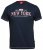 D555 Thornton Embroidery T-shirt Navy - T-shirts - Grote Maten T-shirts Heren