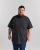 Motley Denim Zagreb Overhemd met korte mouw Antraciet - Hemden - Overhemden Grote Maten Heren