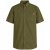Motley Denim Zagreb Overhemd met korte mouw Donker khaki - Hemden - Overhemden Grote Maten Heren