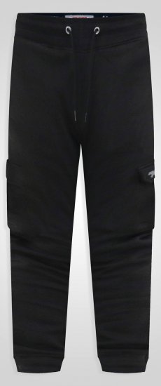 D555 Dexter 1 Cargo Jogger With Bear Embroidery TALL Zwart - TALL joggingbroeken - Joggingbroeken met TALL-pasvorm
