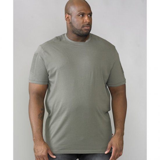 D555 Callum T-shirt Khaki - T-shirts - Grote Maten T-shirts Heren