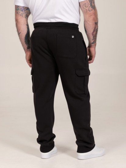 D555 Dexter 1 Cargo Jogger With Bear Embroidery TALL Zwart - TALL joggingbroeken - Joggingbroeken met TALL-pasvorm