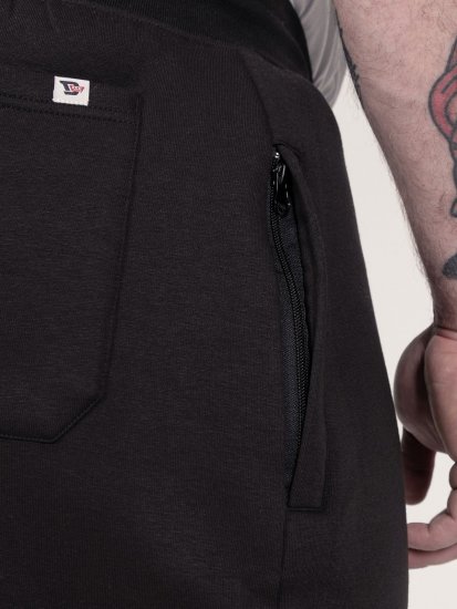 D555 Dexter 1 Cargo Jogger With Bear Embroidery TALL Zwart - TALL joggingbroeken - Joggingbroeken met TALL-pasvorm