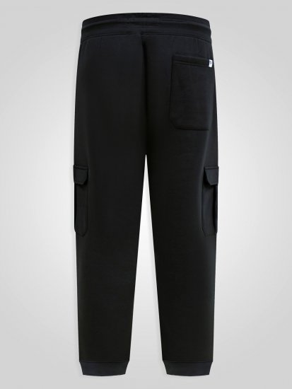 D555 Dexter 1 Cargo Jogger With Bear Embroidery TALL Zwart - TALL joggingbroeken - Joggingbroeken met TALL-pasvorm