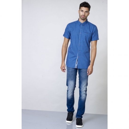 D555 Bobby Short Sleeve Shirt - Hemden - Overhemden Grote Maten Heren