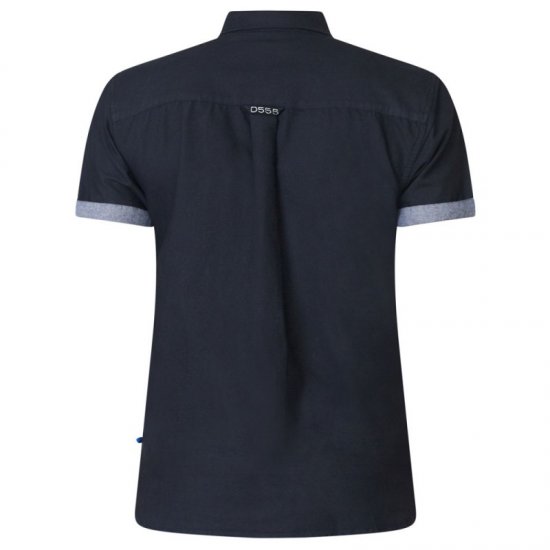 D555 Kevin Oxford Shirt Black - Hemden - Overhemden Grote Maten Heren