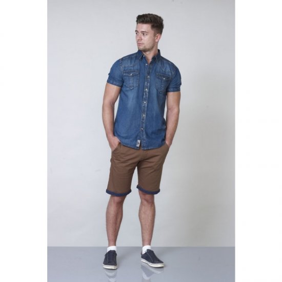 D555 Mike Denim Shirt - Hemden - Overhemden Grote Maten Heren
