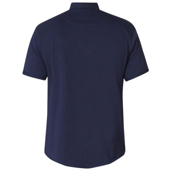 D555 Beaver Couture Jersey Shirt Navy - Hemden - Overhemden Grote Maten Heren