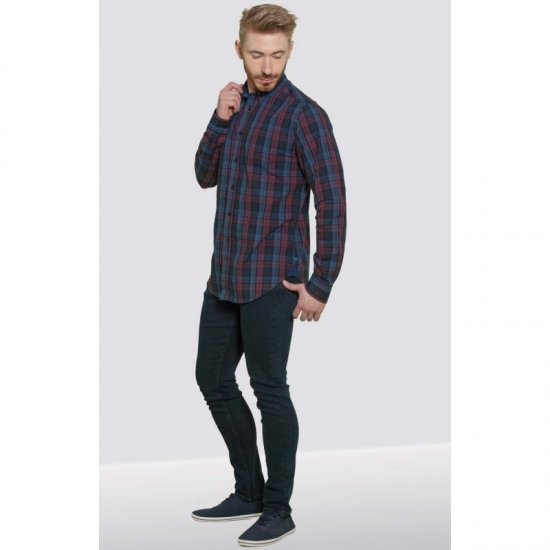 D555 Enderby Long Sleeve Shirt - Hemden - Overhemden Grote Maten Heren