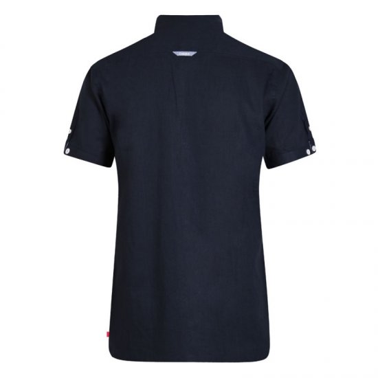 D555 Brixton Shirt Navy - Hemden - Overhemden Grote Maten Heren