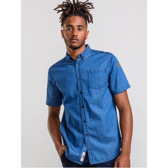 D555 Arnold Denim Shirt - Hemden - Overhemden Grote Maten Heren