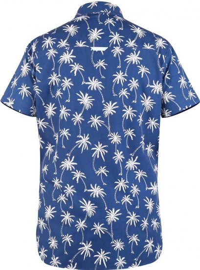 D555 BURLEY Palm Tree Print Shirt - Hemden - Overhemden Grote Maten Heren