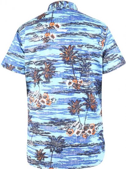 D555 CHARFORD Hawaiian Reverse Printed Shirt - Hemden - Overhemden Grote Maten Heren