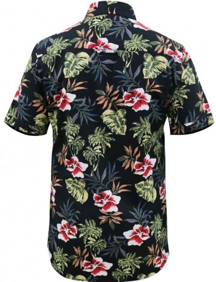 D555 Wilton Hawaiian Ao Print Short Sleeve Shirt - Hemden - Overhemden Grote Maten Heren