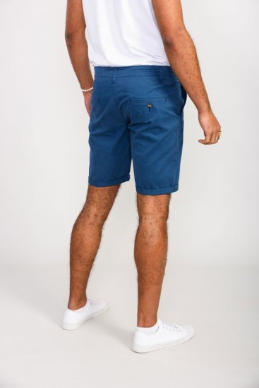 D555 Nelson Stretch Chino Shorts Blue - Shorts - Grote Maten Korte Broeken Heren