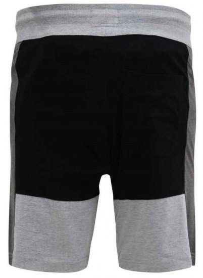 D555 Kirton Couture Elasticated Waistband Shorts Black/Charcoal - Joggingbroeken & shorts - Joggingbroeken & Shorts Heren Grote Maten