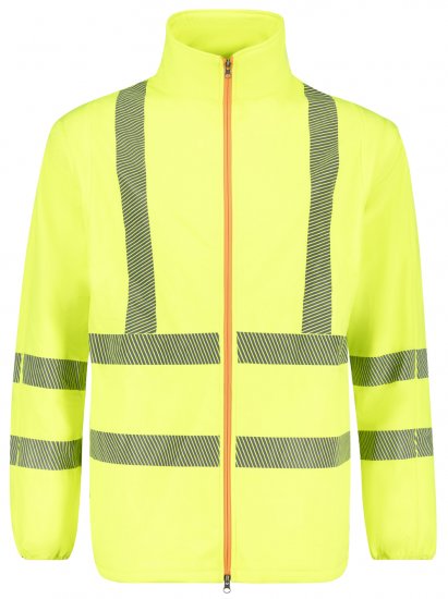 Adamo 109131 Hi-Vis Softshelljas Geel - Werkkleding - Werkkleding Grote Maten Heren