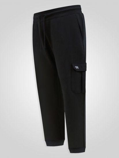 D555 Dexter 1 Cargo Jogger With Bear Embroidery TALL Zwart - TALL joggingbroeken - Joggingbroeken met TALL-pasvorm