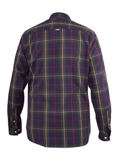 D555 Gladstone Check Button Down Collar Shirt - Hemden - Overhemden Grote Maten Heren