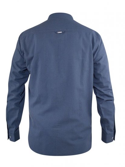 D555 Melbourne Gingham Check Long Sleeve Button Down Shirt - Hemden - Overhemden Grote Maten Heren
