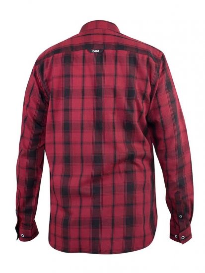 D555 Benalla Check Long Sleeve Button Down Shirt - Hemden - Overhemden Grote Maten Heren