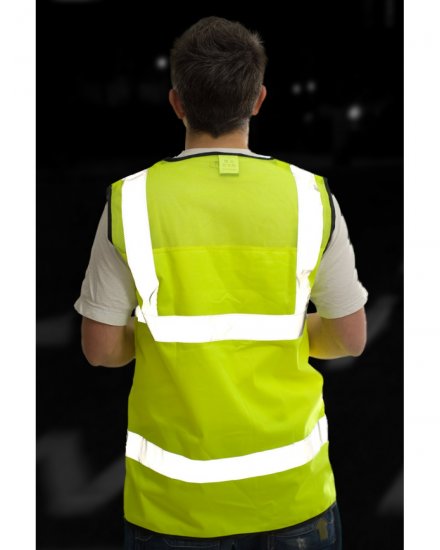 Leo Velator Mesh Back Waistcoat Hi-Vis Yellow - Werkkleding - Werkkleding Grote Maten Heren